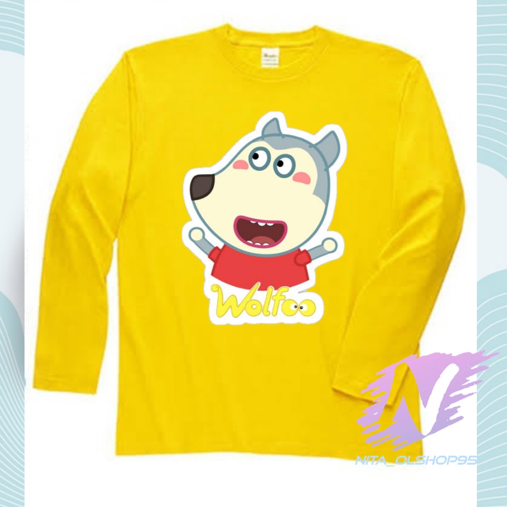 KAOS ANAK WOLFOO BAJU lengan panjang WOLFO