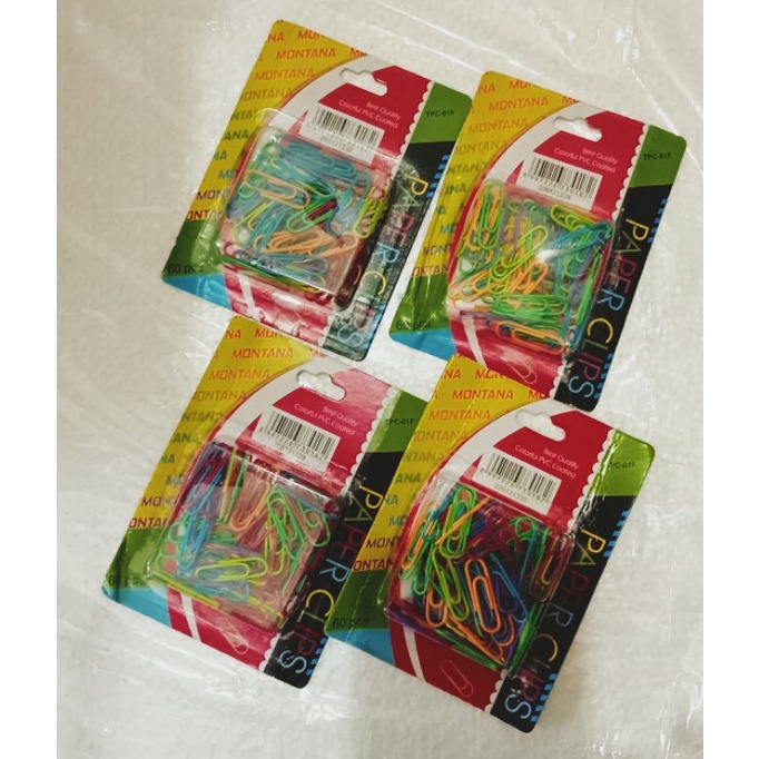 

PAPER CLIPS KLIP KERTAS PENJEPIT KERTAS WARNA WARNI MONTANA