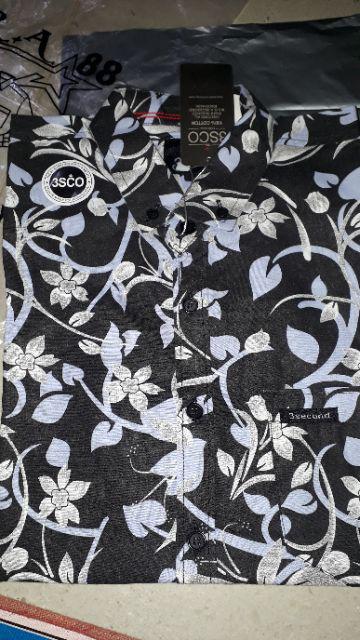 Kemeja Surfing Distro Pria Motif Simpel Bunga Dan Hem Batik Bisa Seragam Bahan Katun Grosir