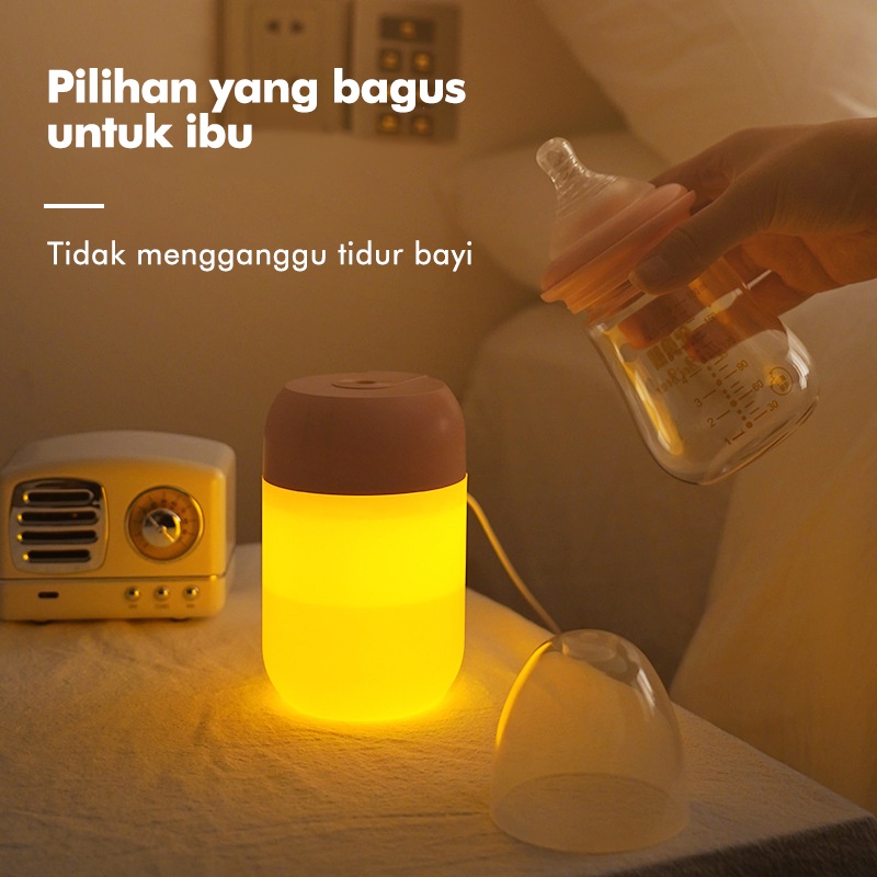 300ml Air Aroma Mini Humidifier / Aromatherapy Purifier Diffuser/Portable Pelembab / Penjernih Udara Free 1 Oil Essential-1