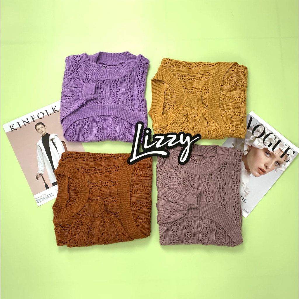 Lizzy - BLOUSE CROP JOLIE KNIT PREMIUM