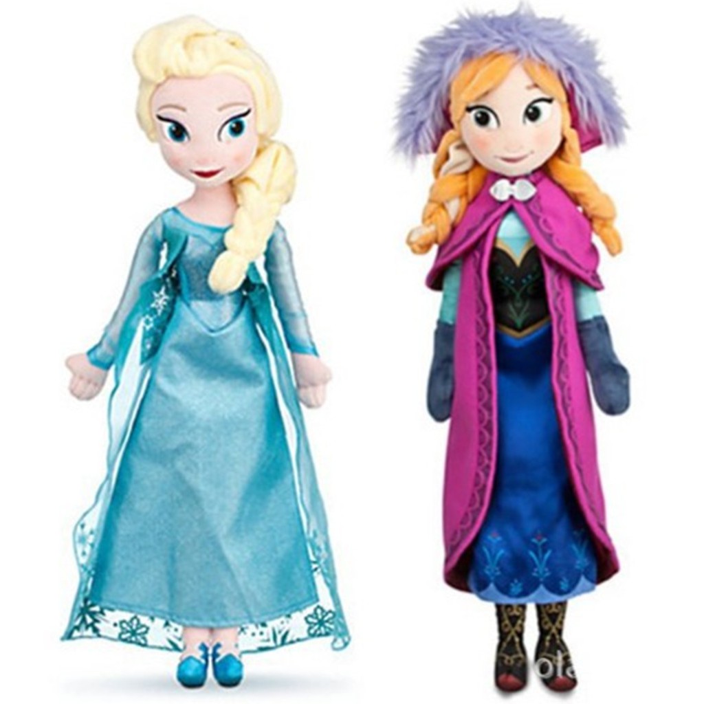 40/50cm Disney Frozen Elsa And Anna Snow Queen Plush Toys Stuffed Doll Princess Doll Stuffed Kids Toys Birthday Gift