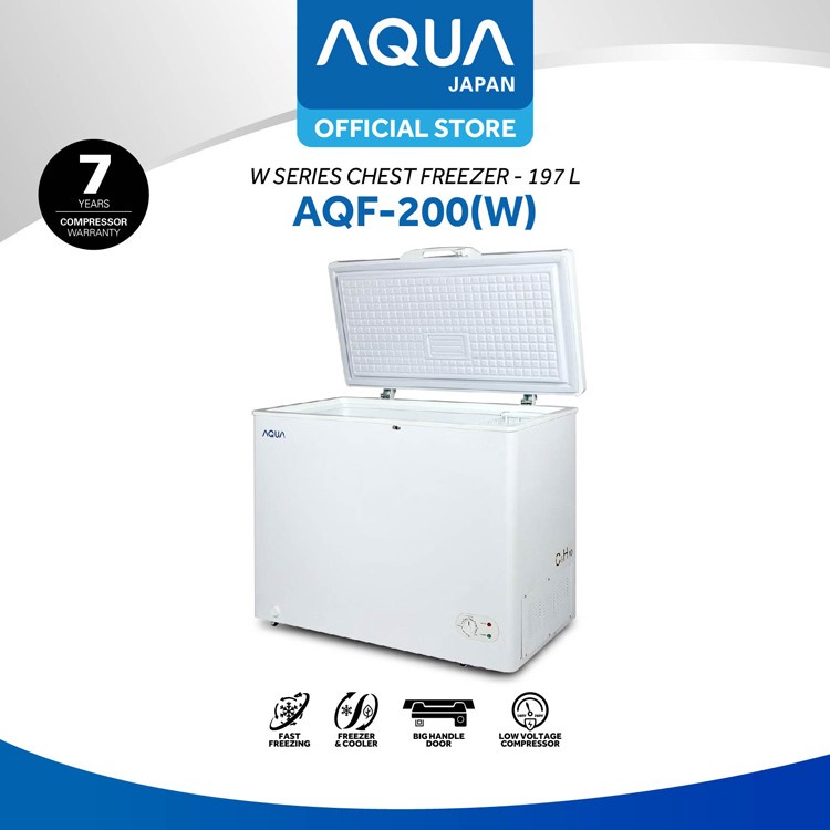 FREEZER BOX AQUA / CHEST FREEZER AQUA AQF200W / AQF 200W