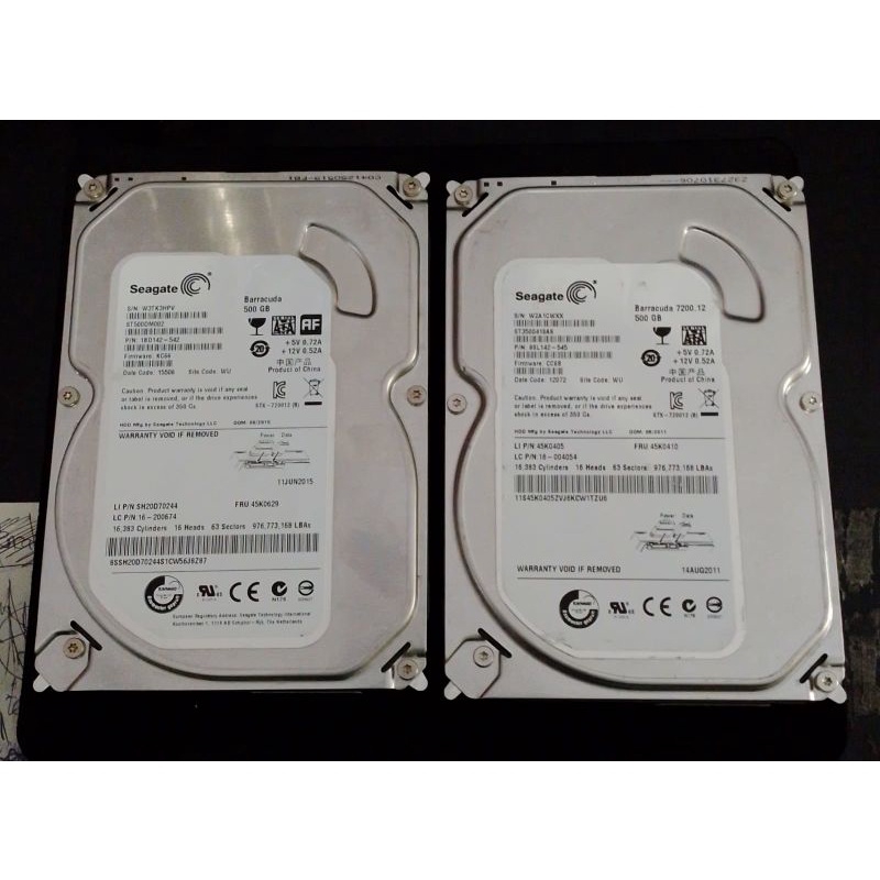 Hardisk internal cpu 500 gb seagate / Hardisk internal PC 500 gb seagate /  HDD internal komputer 500 gb seagate