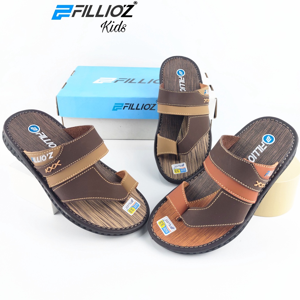 Sandal Anak Laki Laki Casual Empuk Original Kulit Fillioz ANK87