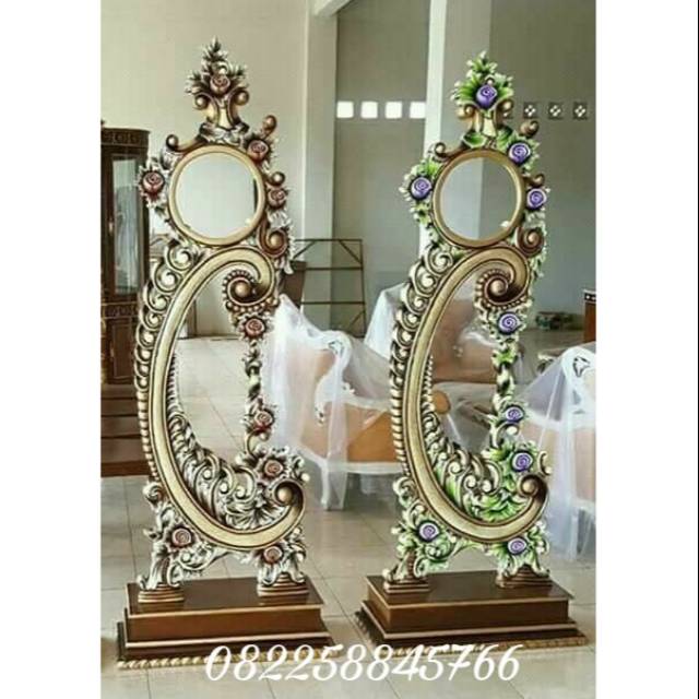 Jam Berdiri Hias Ukir Kayu Jati Warna Fariatif Mebel Furniture Ukir Jepara