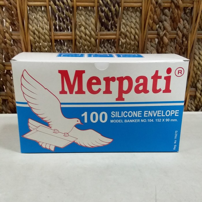 

AMPLOP MERPATI ISI 100 PCS Uk 152 x 90 mm/AMPLOP MERPATI PACK
