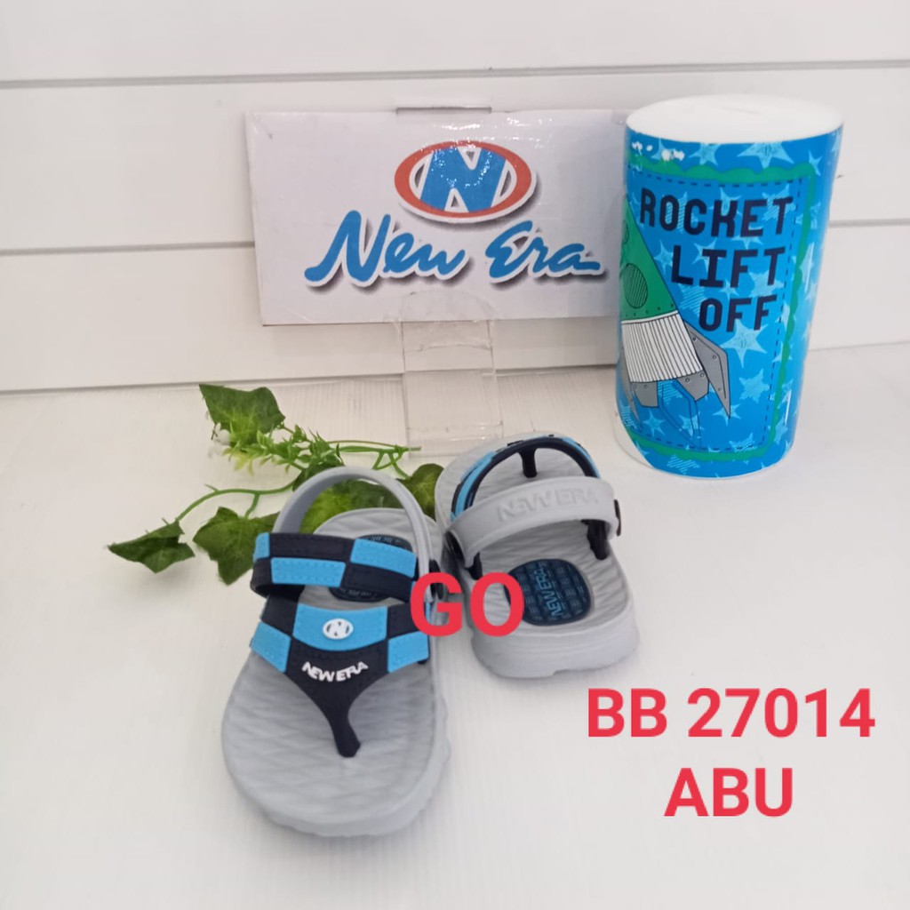 gof NEW ERA BB KC 27014 Sandal Japit Selop Anak Laki Laki Sendal Karet Tali Belakang Original