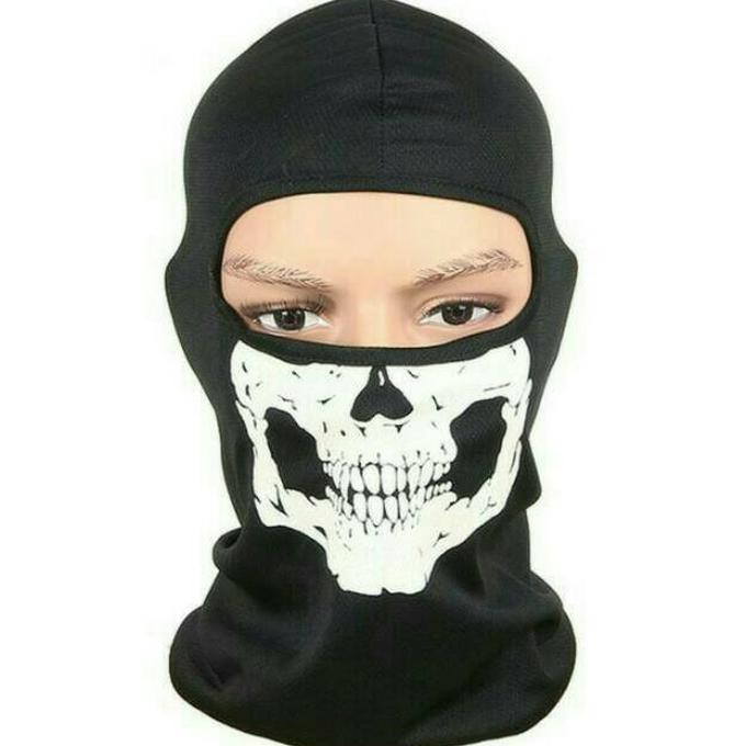 Grosir MASKER NINJA RAHANG / Masker Motor skull / Balaclava QR0185