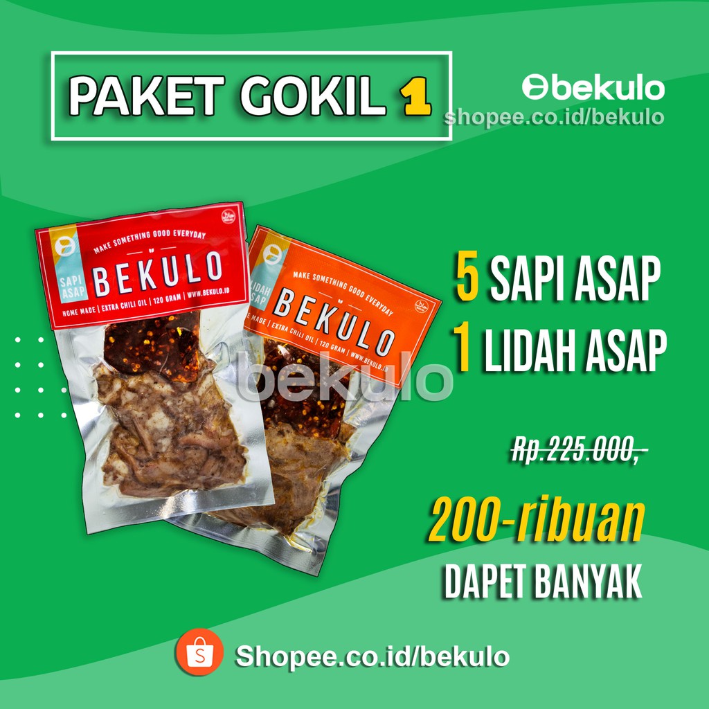 

Sei Sapi Asap Frozen BEKULO Paket Hemat 1 Spesial PROMO