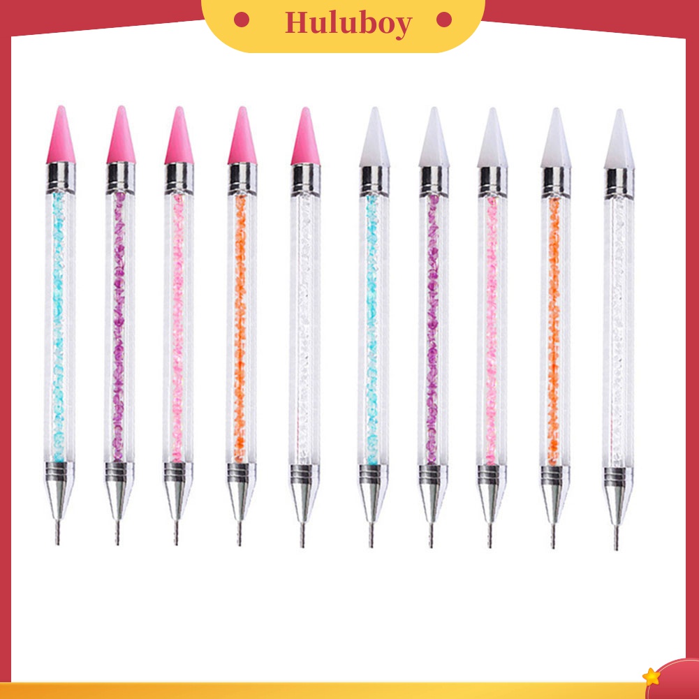 Huluboy Huluboy♡ Pen Dotting Berlian Imitasi Kepala Ganda Untuk Nail Art