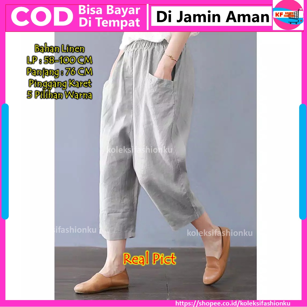 Sasha Pants Celana Clana Jelana Kulot Jean Jeans Levis Wanita Cewek Jumbo Panjang Kekinian Terbaru P