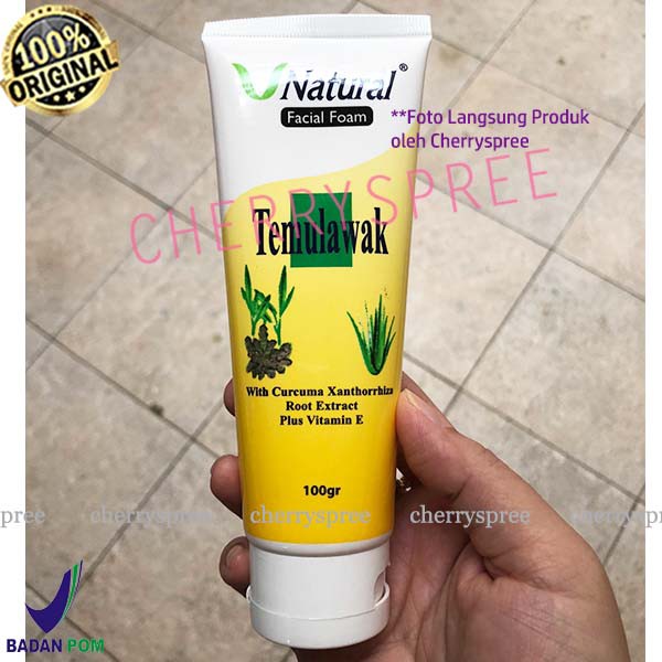 Cleanser Temulawak V Natural Sabun Pembersih Wajah Cuci Muka Bahan Temu Lawak Alami Original Bpom Indonesia