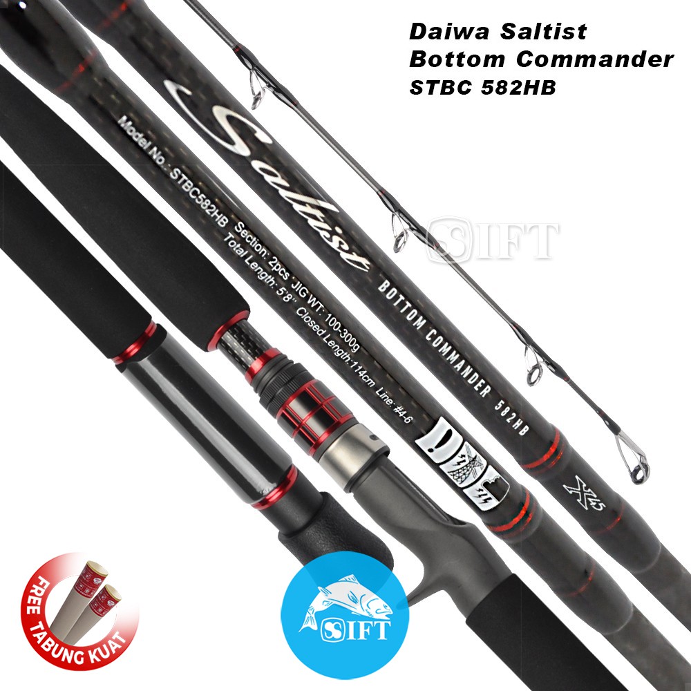 Jual Joran Daiwa Saltist Bottom Commander Hb Mhb Xhb Jigging Overhead Shopee Indonesia