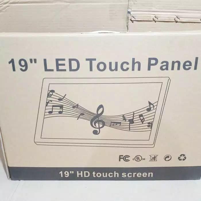 monitor touchscreen komputer 19 inch layar sentuh dvd karaoke geisler