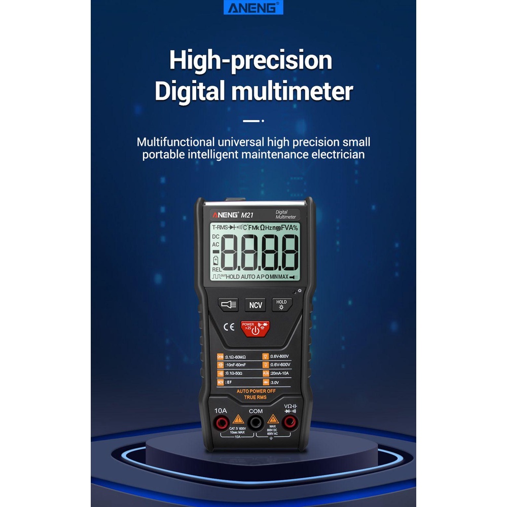 POPULAR Populer Digital Smart Multimeter Multifungsi Transistor Tester Backlight AC/DC Portable lcr Meter Digital Profesional Meter