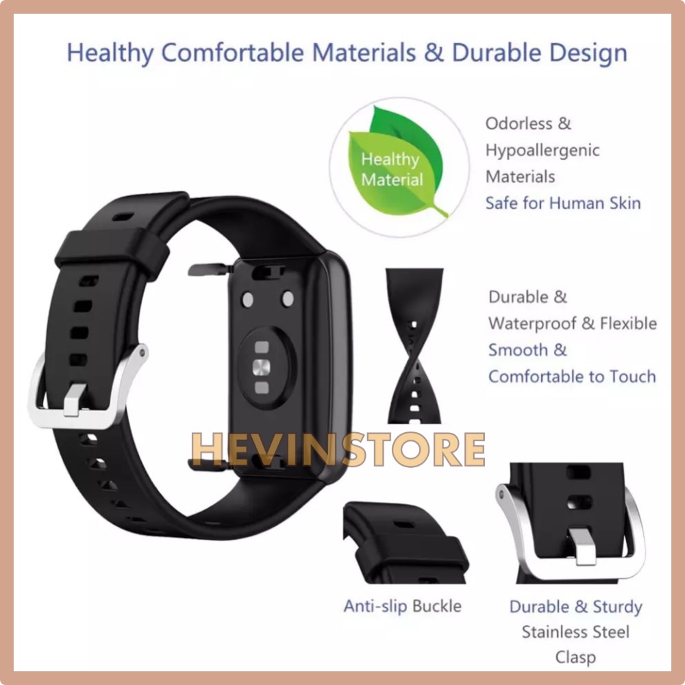 Silicon Huawei WATCH FIT Strap Tali Jam Rubber Strap Karet Silikon WATCH FIT ELEGANT