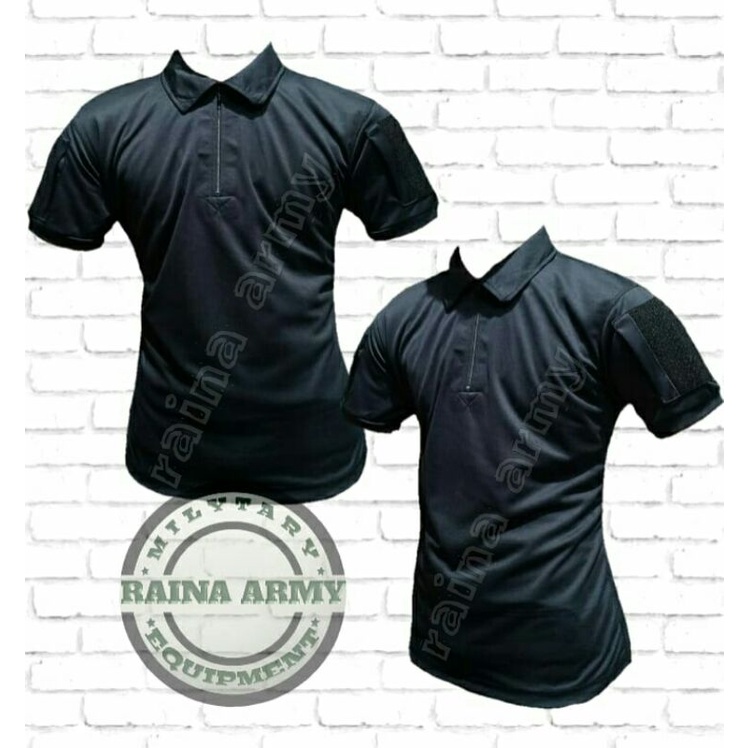 kaos bdu dryfit kaos tactical bdu jersey dryfit wangki biasa lengan pendek hitam