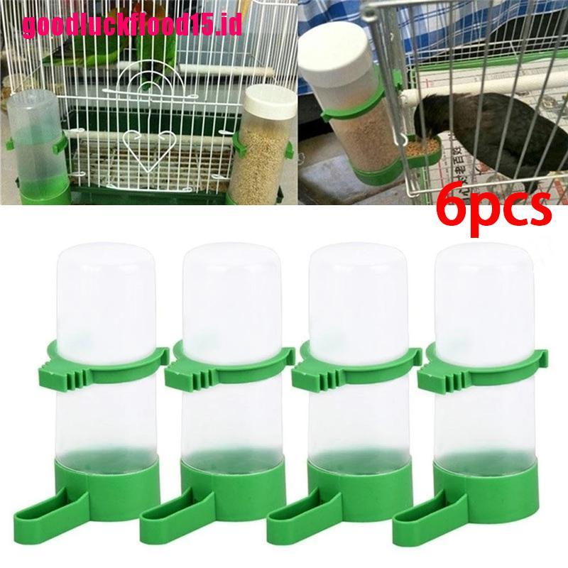 {LUCKID}6pc Bird Water Drinker Feeder Automatic Drinking Fountain Pet Drinking Cup Bowls