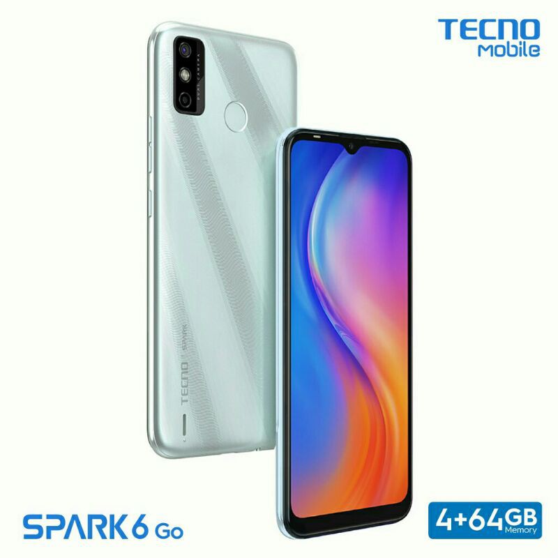 Tecno Spark 6 Go Ram 4/64Gb Garansi Resmi 1 Tahun