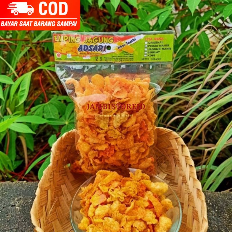 

(JAMBISTOREID) JAMBI LANGSUNG KIRIM Emping Kripik Keripik Jagung Adsari 200gram Oleh-Oleh Khas Jambi