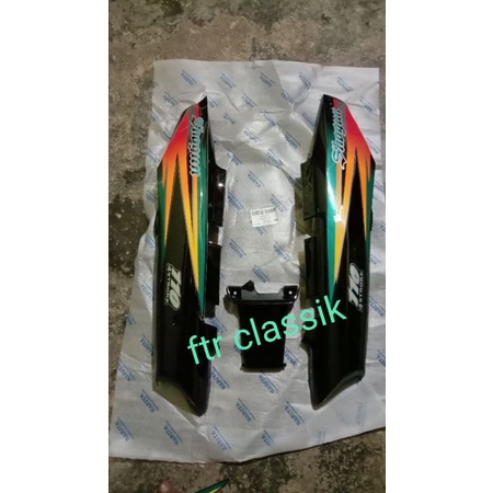 Cover Bodi Belakang Shogun Kebo Suzuki Shogun kebo Set Striping Narita