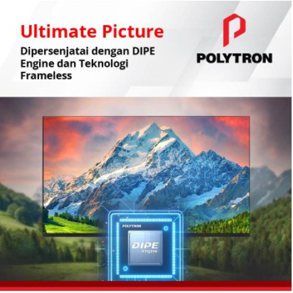 Polytron LED Smart Android TV 43&quot; FHD Digital TV Frameless 43AG5959 43AG9953