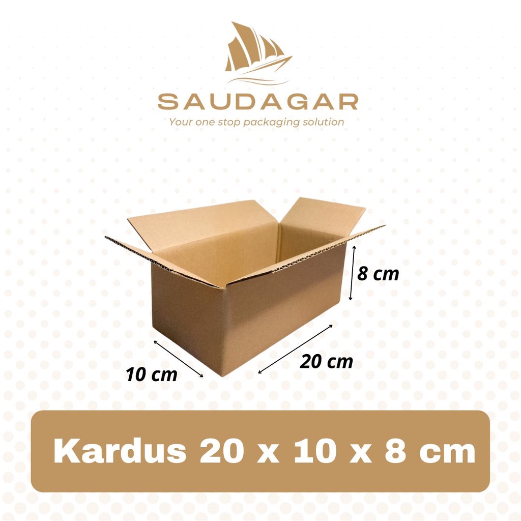 Kardus packing 20x10x8 / dus baru polos / corrugated box / karton