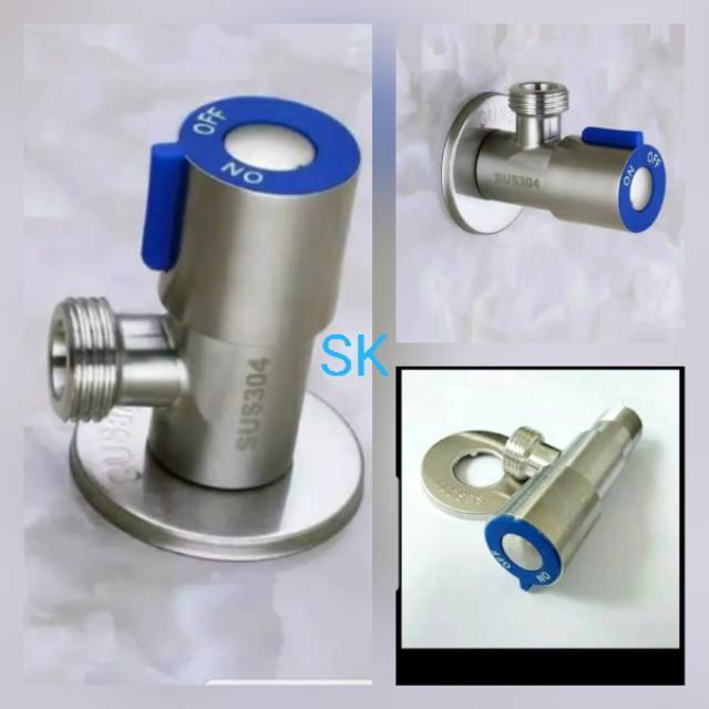 Stop Kran Shower Kamar Mandi Stainles - Stop Kran Shower Single Stainles Murah