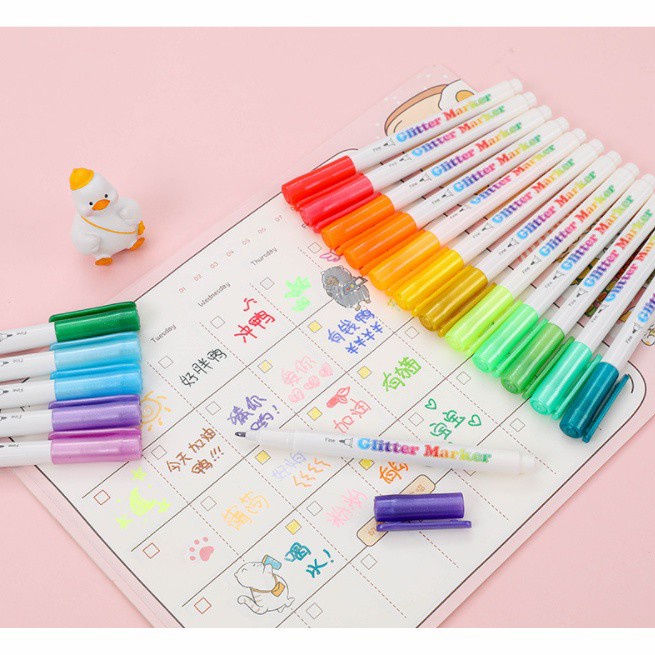 

Spidol Highlighter Glitter Marker Water Based