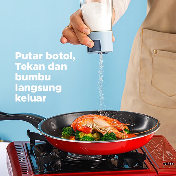 Dispenser Bumbu Dapur botol bumbu unik Tempat bumbu otomatis 100ML / Tempat Botol Garam / Tempat Botol Lada