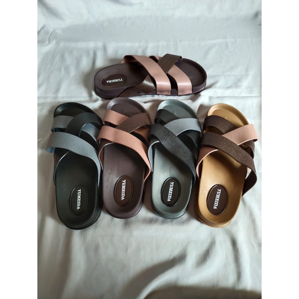 Obral Murah Sandal Yumeida Bahan Karet Elastis Ukuran 38 Original Yumeida