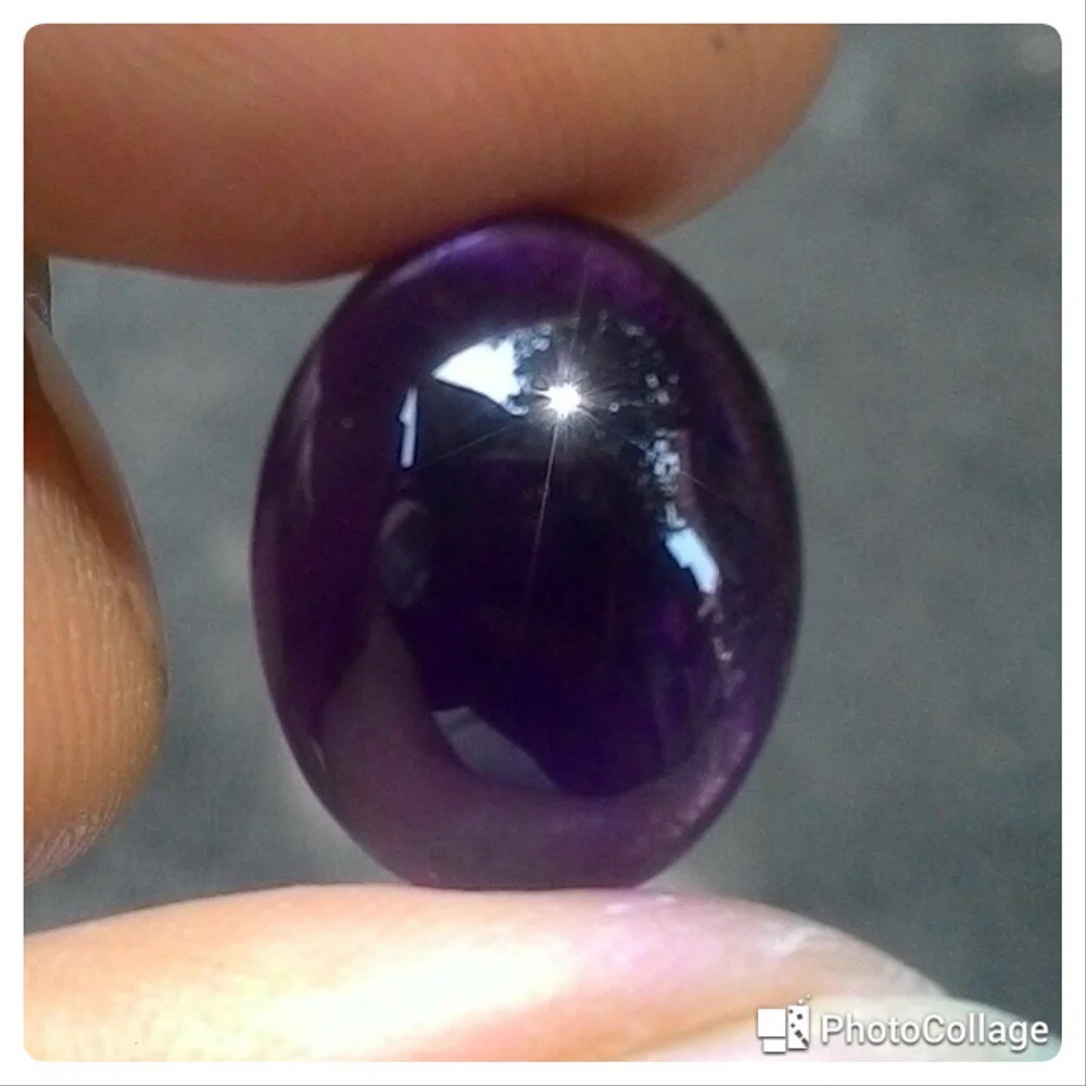 NATURAL KECUBUNG UNGU TERONG AMETHYST KALIMANTAN BATU PERMATA ASLI