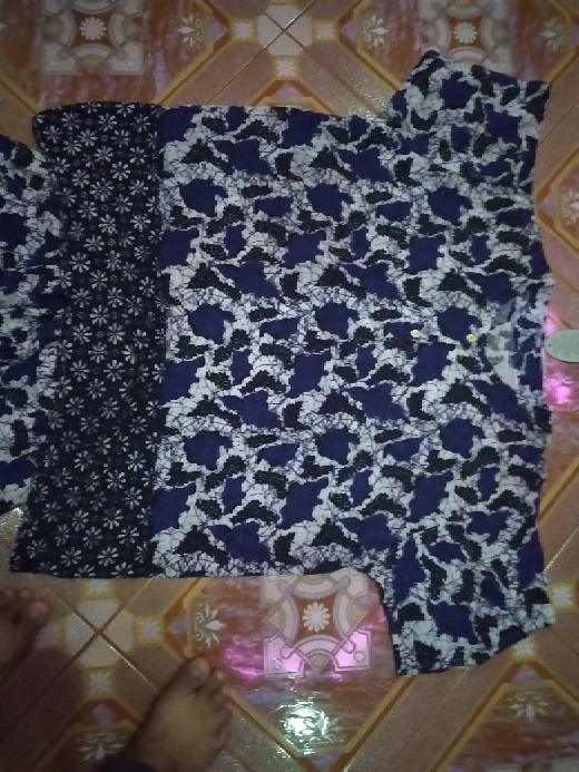 [ld 130] Setelan Babydoll Batik Jumbo Kancing