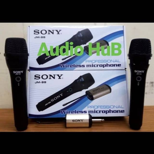MIC WIRELESS SONY JM 99 MICROPHONE SONY JM99 SINGLE HANDHELD PEGANG