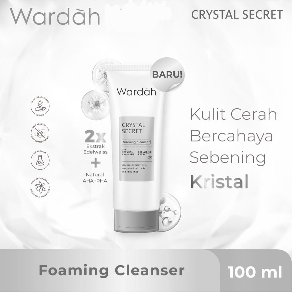 WARDAH Crystal Secret Foaming Cleanser 100ml ( White Secret )