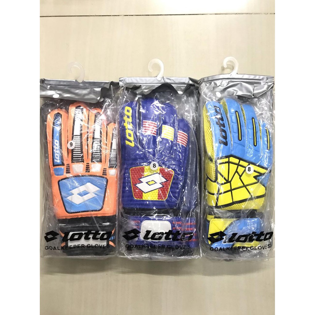 Sarung tangan kiper tulang Lotto import