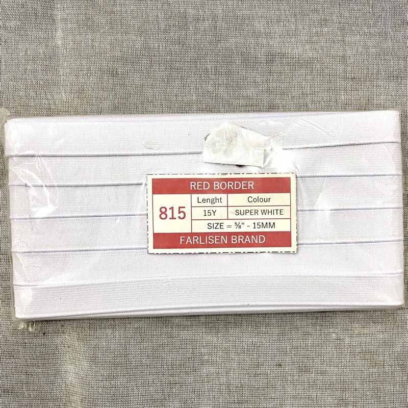Karet Elastis Farlisen Brand Tersedia SIZE 1/2” - 12,5mm dan SIZE 5/8” -15mm