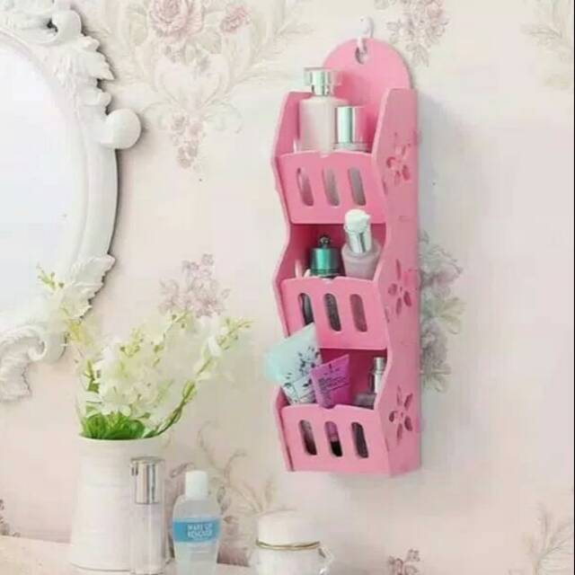 Rak dinding 3 susun storage decorative WHR 02 /Rak gantung rak penyimpanan multifungsi