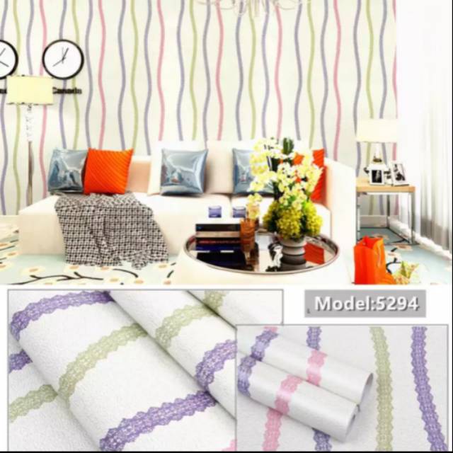 PROMO TERMURAH - PAKET 5ROLL Wallpaper Dinding All Motif Wallpaper Stiker Dinding Wallpaper 3d Aesthetic ( BUY 4 GET 1 FREE ) WALLSTIKER PREMIUM HIGH QUALITY BEST SELLER !!!!!!!!