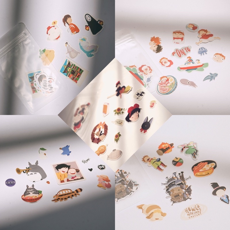 

Ghibli Vinyl Sticker Pack: Totoro | Howls | Ponyo | Spirited Away | Kiki