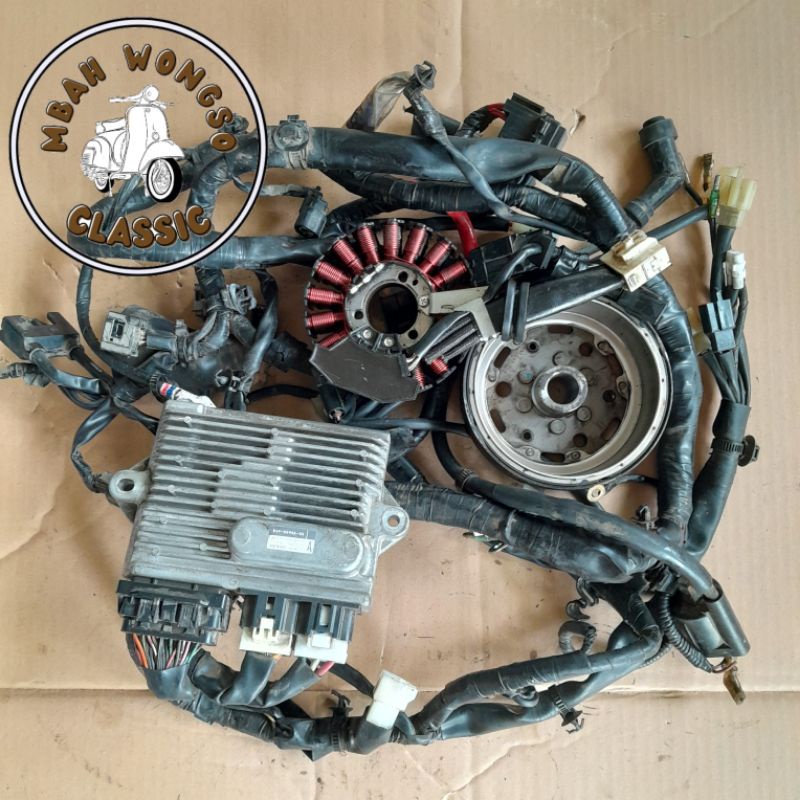ACG PENGAPIAN FULLSET LEXI 125 ECU KABEL BODY SPULL MAGNET YAMAHA LEXI 125 KODE B3F ORIGINAL