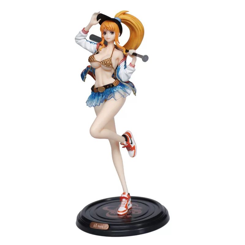 Figure Nami Nico Robin One Piece Nami Ourfit Bikini Sexy Baseball  Miniatur pajangan