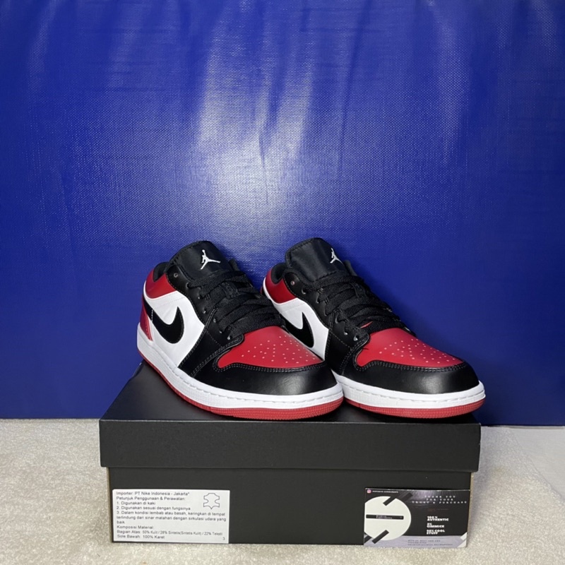 AIR JORDAN 1 LOW BRED TOE