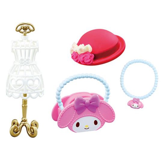 Re-Ment My Melody & My Sweet Piano Secret Dresser 8pcs Full Complete w/Tracking# 