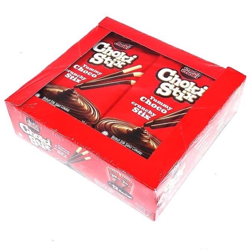 

Choki Stix / Choki Choki Stick Snack Coklat Anak Dewasa - Netto 12 pcs x 27g