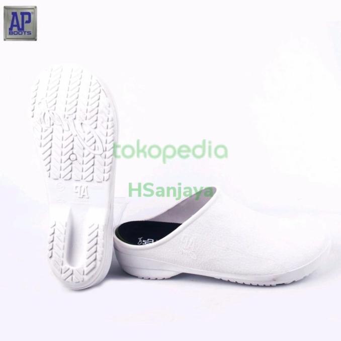 sepatu sendal Chef AP pria wanita / sepatu dapur murah meriah PUTIH ON SALE