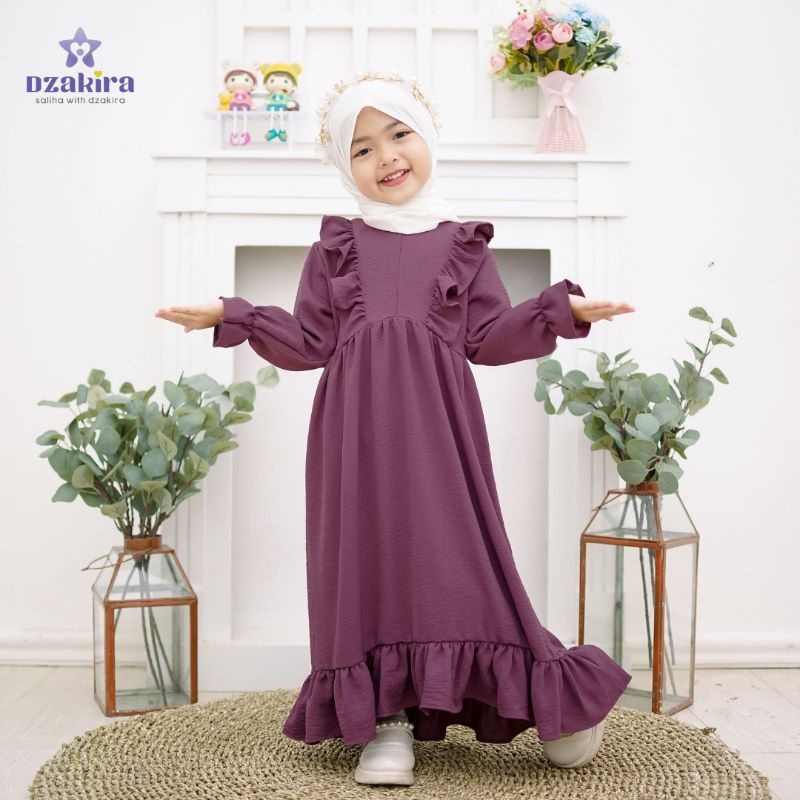 GAMIS QANITA BAHAN CRINKLE  0-4THN BY DZAKIRA