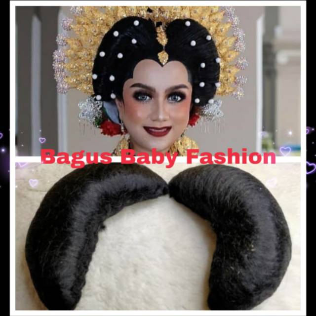 ACCESORIES RAMBUT PALSU SUBAL BUGIS SABIT  PERLENGKAPAN MANTEN ADAT