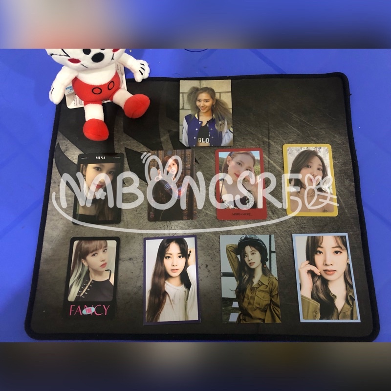 TWICE PHOTOCARD OFFICIAL - Sana Page Two, Mina YoY Fancy, Nayeon MnM, Tzuyu Dahyun World In a Day